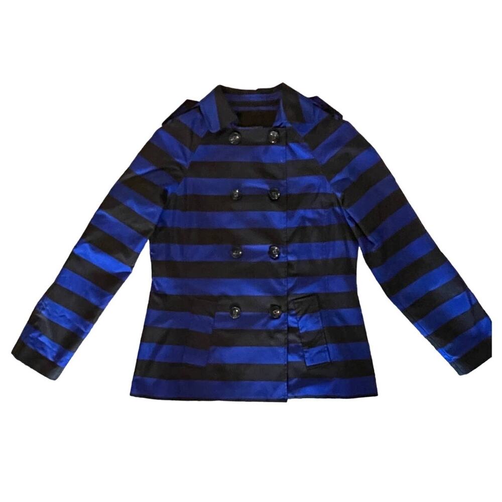 Cynthia Rowley Double-Breasted Stripe Blazer Jacket Size M